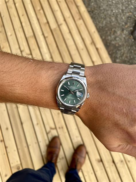 rolex datejust 36 green 2022